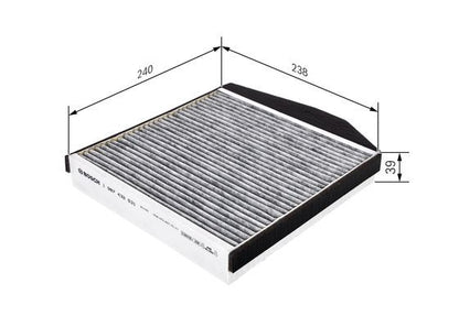 BOSCH 1987432531 Cabin Air Filter Fits Volvo S60 S80 V70 XC70 Cross Country XC90