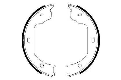 BOSCH 0986487625 Brake Shoe Set For Parking Brake Rear Fits BMW Rolls-Royce VW