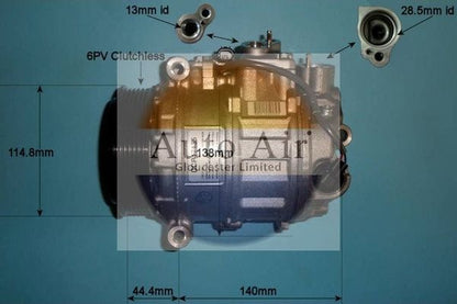 AUTO AIR 14-0202 Air Conditioning Compressor A/C Air Con Replacement 12V Voltage