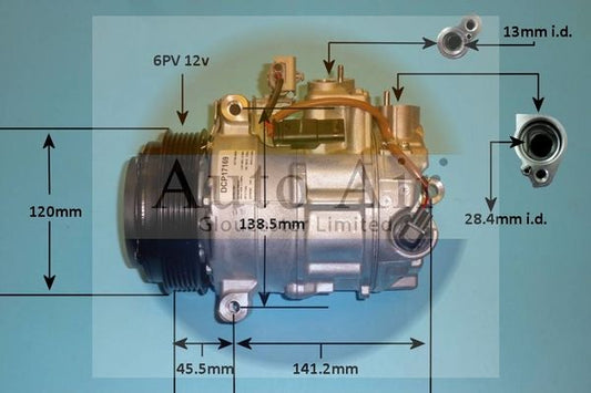 AUTO AIR 14-0240 Air Conditioning Compressor A/C Air Con Replacement 12V Voltage