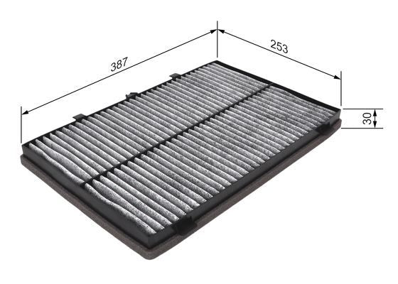 BOSCH 1987432482 Cabin Air Filter Fits MG MG XPower MG ZT MG ZT-T Rover 75