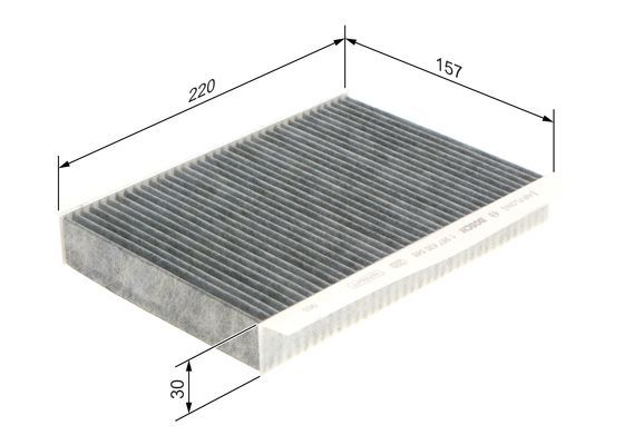 BOSCH 1987435548 Cabin Air Filter Fits Fiat 500L 500X Jeep Compass Renegade