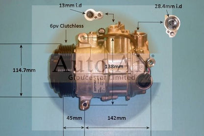 AUTO AIR 14-1762 Air Conditioning Compressor Fits Mercedes-Benz M-Class GLE