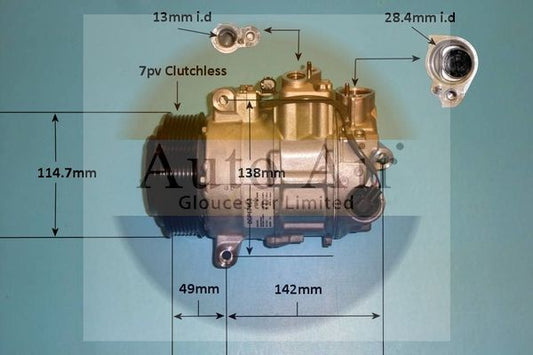 AUTO AIR 14-1763 Air Conditioning Compressor Fits Mercedes-Benz M-Class GLE