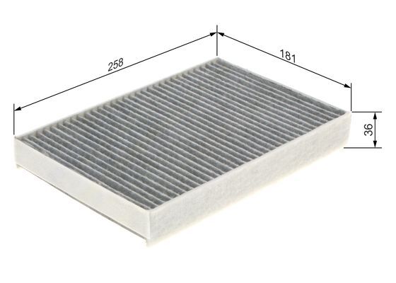 BOSCH 1987435573 Cabin Air Filter Fits Seat Mii Skoda Citigo VW Load Up UP!