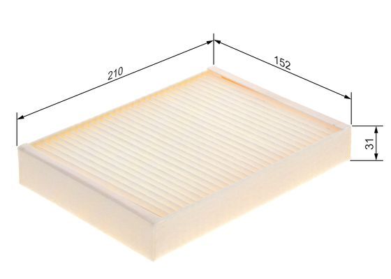 BOSCH 1987435121 Cabin Air Filter Fits Mercedes-Benz Marco Polo V-Class Vito