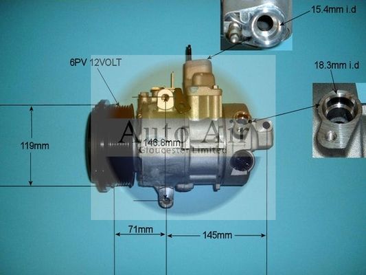 AUTO AIR 14-1243 Air Compressor A/C Air Con Air Conditioning Fits Lexus LS