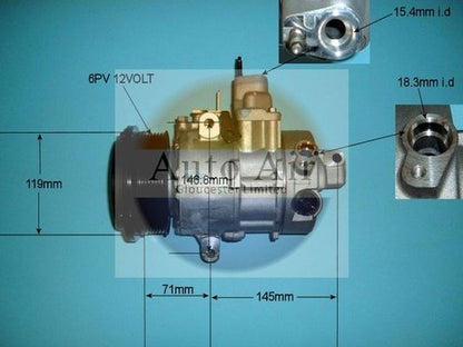 AUTO AIR 14-1243 Air Compressor A/C Air Con Air Conditioning Fits Lexus LS