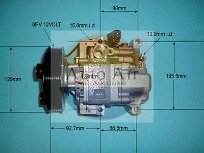 AUTO AIR 14-1134 Air Compressor A/C Air Con Air Conditioning Fits Mazda Mazda6