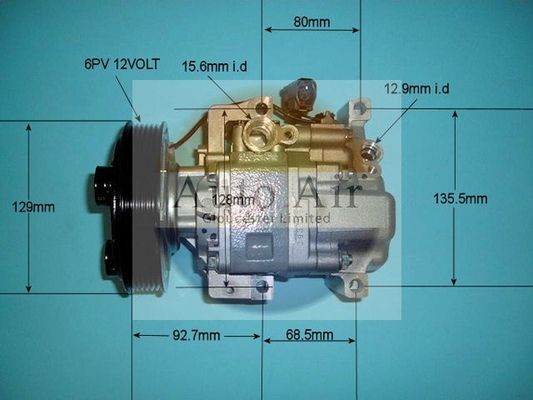 AUTO AIR 14-1134 Air Compressor A/C Air Con Air Conditioning Fits Mazda Mazda6