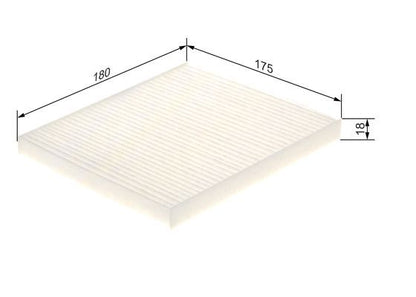 BOSCH 1987435096 Cabin Air Filter 180mm Fits Mitsubishi Mirage / Space Star