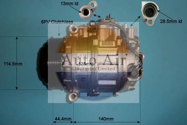AUTO AIR 14-0206 Air Compressor A/C Air Con Air Conditioning Fits Mercedes-Benz