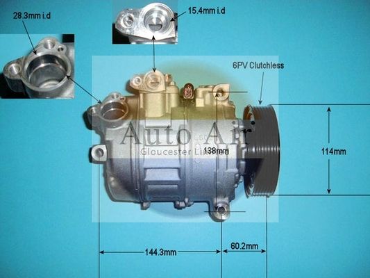 AUTO AIR 14-9750 Air Compressor A/C Air Conditioning Fits Audi A8 BMW 3 Series