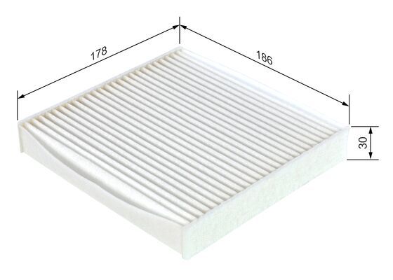 BOSCH 1987432173 Cabin Air Filter Fits Daihatsu Fiat Subaru Suzuki Toyota