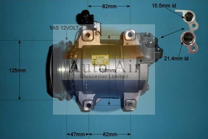 AUTO AIR 14-2073 Air Conditioning Compressor Fits Mitsubishi L200 / Triton