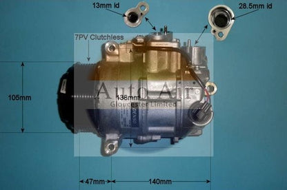 AUTO AIR 14-0123 Air Conditioning Compressor Fits Mercedes-Benz C-Class E-Class