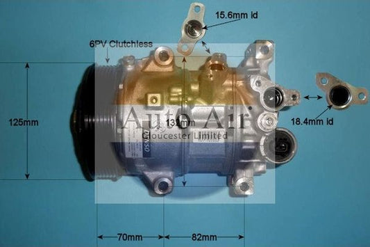 AUTO AIR 14-0196 Air Conditioning Compressor Fits Toyota Auris Corolla Verso