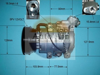 AUTO AIR 14-4807 Air Compressor A/C Air Con Air Conditioning Fits Toyota RAV4