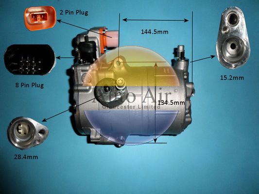 AUTO AIR 14-0810 Air Compressor A/C Air Con Air Conditioning Fits Audi Q5