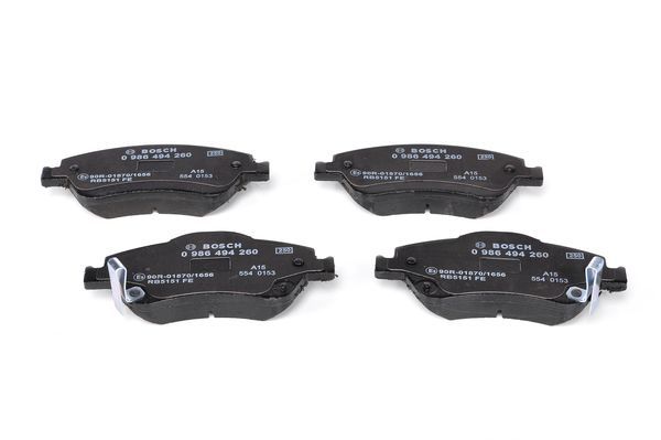 BOSCH 0986494260 Brake Pad Set For Disc Brake Front Fits Toyota Auris Corolla