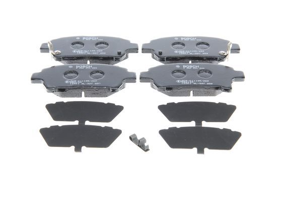 BOSCH 0986494333 Brake Pad Set For Disc Front 16.5mm Thickness Fits Toyota iQ