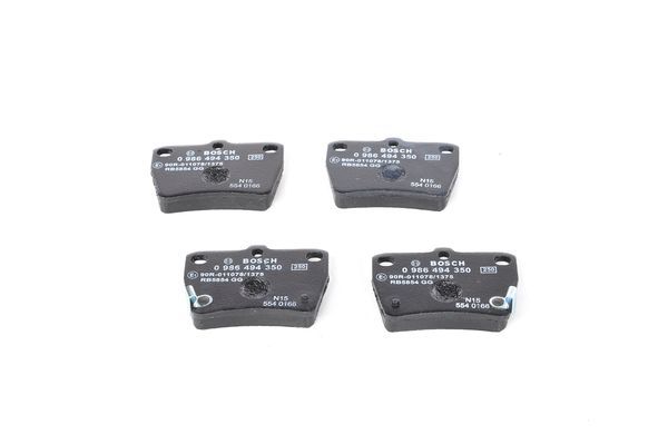 BOSCH 0986494350 Brake Pad Set For Disc Rear 13.9mm Thickness Fits Toyota RAV4