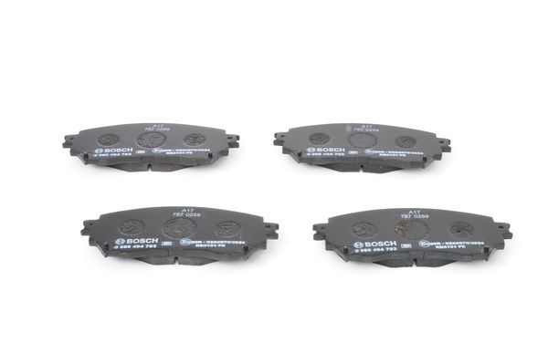 BOSCH 0986494793 Brake Pad Set For Disc Front 15.5mm Thickness Fits Mazda Mazda6