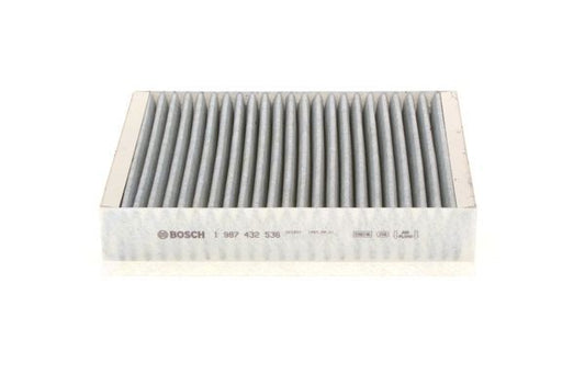 BOSCH 1987432536 Cabin Air Filter 250mm Activated Carbon Fits Jaguar S-Type
