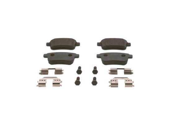 BOSCH 0986494331 Brake Pad Set For Disc Brake Rear 14.2mm Thickness Fits Renault