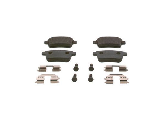 BOSCH 0986494331 Brake Pad Set For Disc Brake Rear 14.2mm Thickness Fits Renault