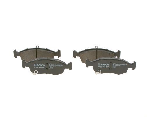 BOSCH 0986494687 Brake Pad Set For Disc Front 17.5mm Thickness Fits Fiat Lancia