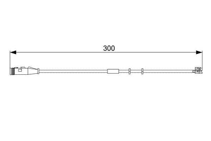 BOSCH 1987473033 Brake Pad Wear Warning Contact Front Fits Opel Vauxhall
