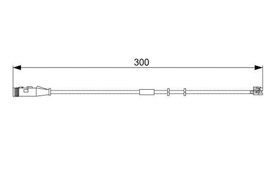 BOSCH 1987473033 Brake Pad Wear Warning Contact Front Fits Opel Vauxhall