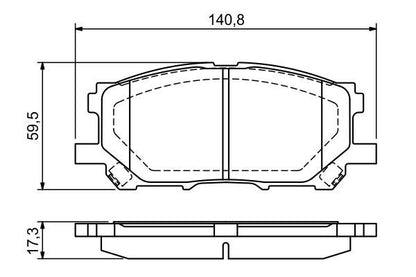 BOSCH 0986494218 Brake Pad Set For Disc Brake Front Fits Lexus RX Toyota Harrier