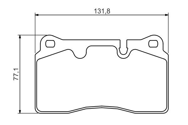 BOSCH 0986494351 Brake Pad Set For Disc Front 17.3mm Thickness Fits Land Rover