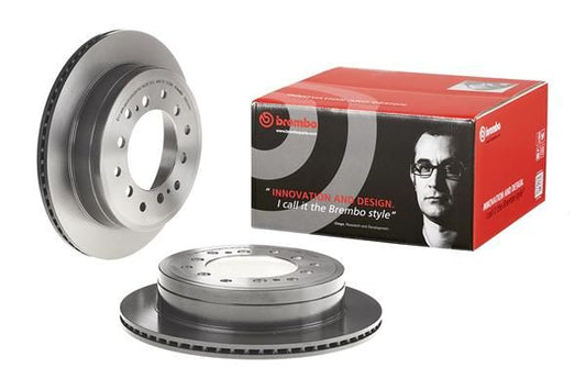 2x BREMBO 09.A334.21 Brake Disc Rear Internally Vented Braking Fits Toyota