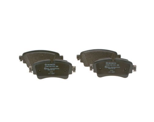 BOSCH 0986494833 Brake Pad Set For Disc Brake Rear 17.3mm Thickness Fits Audi VW