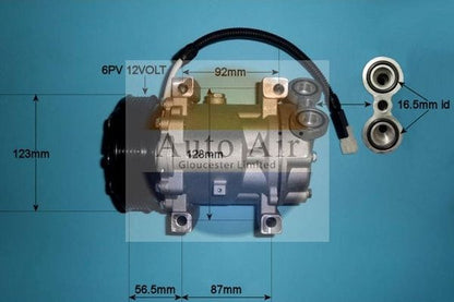 AUTO AIR 14-5972P Air Compressor A/C Air Conditioning Fits Citroen Peugeot