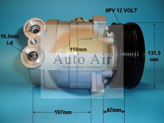 AUTO AIR 14-5106P Air Compressor A/C Air Conditioning Fits Daewoo Vauxhall
