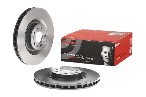 2x BREMBO 09.A444.41 Brake Disc Front For Fiat Doblo 500L Combo Vauxhall Combo