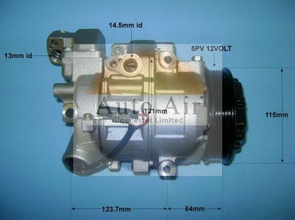 AUTO AIR 14-6200P Air Conditioning Compressor Fits Mercedes-Benz A-Class Vaneo