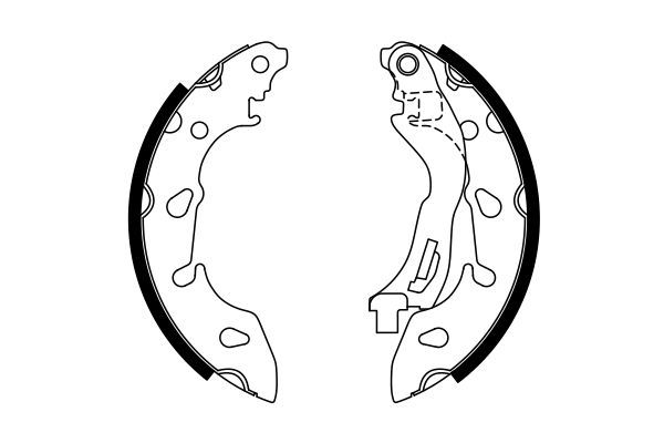 BOSCH 0986487772 Brake Shoe Set Rear 30mm Width For Fiat 500 500 C Panda Ford Ka