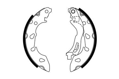BOSCH 0986487772 Brake Shoe Set Rear 30mm Width For Fiat 500 500 C Panda Ford Ka