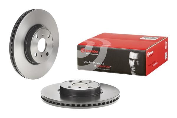 2x BREMBO 09.A535.11 Brake Disc Front Vented For Toyota Corolla Yaris/Vitz Yaris