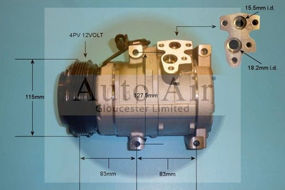 AUTO AIR 14-0127P Air Compressor A/C Air Con Air Conditioning Fits Kia Sedona