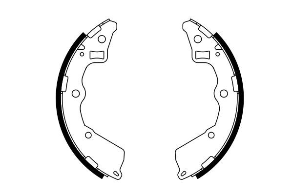 BOSCH 0986487757 Brake Shoe Set Rear 31.5mm Width Braking System For Kia Picanto