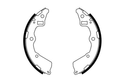 BOSCH 0986487757 Brake Shoe Set Rear 31.5mm Width Braking System For Kia Picanto