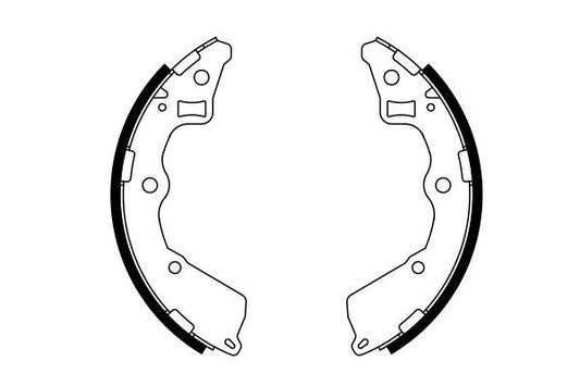BOSCH 0986487757 Brake Shoe Set Rear 31.5mm Width Braking System For Kia Picanto