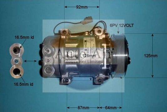 AUTO AIR 14-0078 Air Conditioning Compressor Fits Jeep Cherokee Wrangler