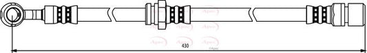 APEC HOS3818 Brake Hose Front Right O/S Fits Nubira Daewoo Lacetti Nubira